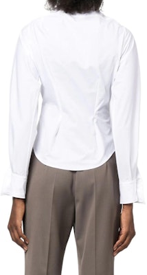 (W) 비비안 웨스트우드 FW22 화이트 긴팔 주름 칼라 자외선 차단 셔츠 1501000CW009QA401 Shop (W) 비비안 웨스트우드 FW22 화이트 긴팔 주름 칼라 자외선 차단 셔츠 1501000CW009QA401