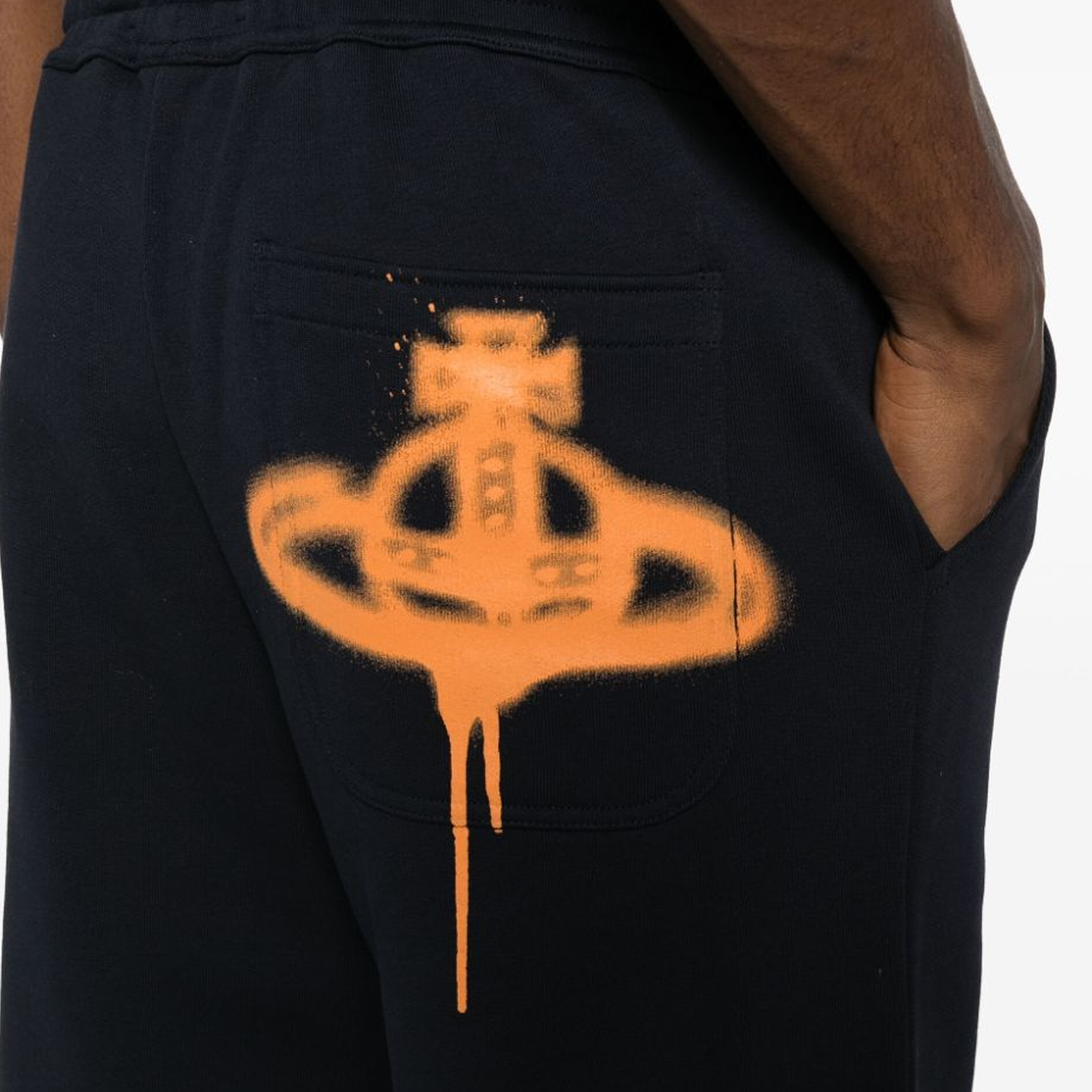 Details for (W) 薇薇安·威斯特伍德 FW23 行星标志海军蓝针织运动裤 3J01000DJ0032PO