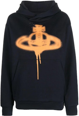 (W) Sudadera con Capucha Vivienne Westwood FW23 Spray Saturn Azul Marino Mujer. 3I01000GJ0032K302 Order (W) Sudadera con Capucha Vivienne Westwood FW23 Spray Saturn Azul Marino Mujer. 3I01000GJ0032K302