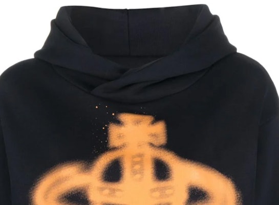 (W) Sudadera con Capucha Vivienne Westwood FW23 Spray Saturn Azul Marino Mujer. 3I01000GJ0032K302 Details for (W) Sudadera con Capucha Vivienne Westwood FW23 Spray Saturn Azul Marino Mujer. 3I01000GJ0032K302