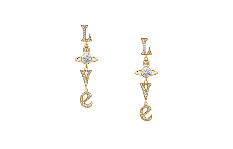 (Women) Vivienne Westwood Gold Drop-Shaped Crystal Brass Zirconia Earrings for Women. 6202015Q-02R102 圖 2