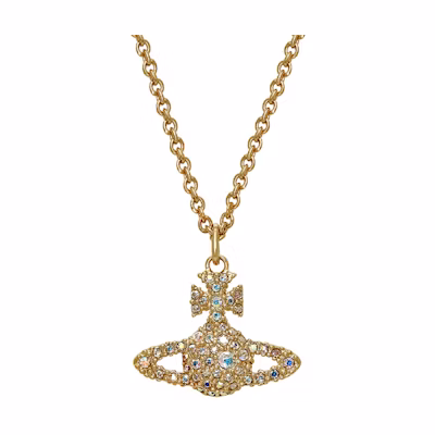 (Women) Vivienne Westwood Grace Bas Relief Pendant Necklace Brass Jewelry 63020092R114R114