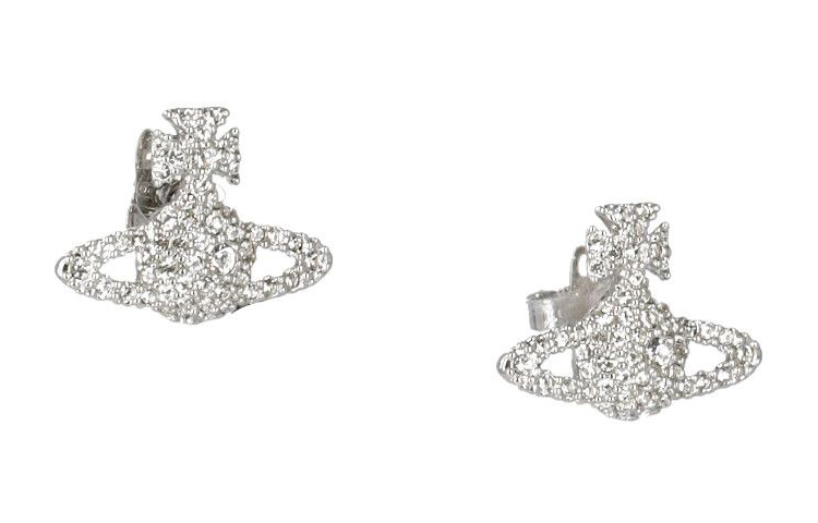 Order (W) 薇薇安·魏斯伍德Grace金色水晶土星耳環銀色款 6201012402P116P116