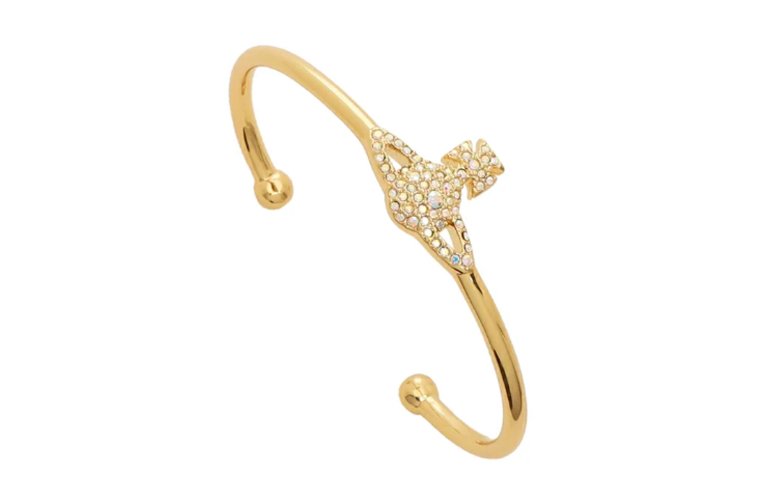 (Women) Vivienne Westwood Grace Gold-Tone Saturn Bracelet with Crystals for Women. 61010007R114 圖 2