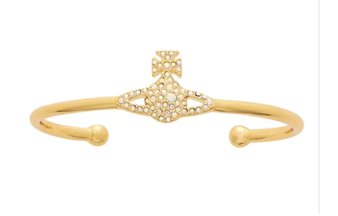 (Women) Vivienne Westwood Grace Gold-Tone Saturn Bracelet with Crystals for Women. 61010007R114 圖 5