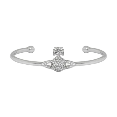 (Women) Vivienne Westwood GRACE Saturn Crystal Bracelet - Brass Bangle for Women. 6101000702P116P116