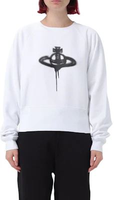 (W) 薇薇安·韦斯特伍德图案印花白色圆领卫衣 1I010009J0032A301 Buy (W) 薇薇安·韦斯特伍德图案印花白色圆领卫衣 1I010009J0032A301