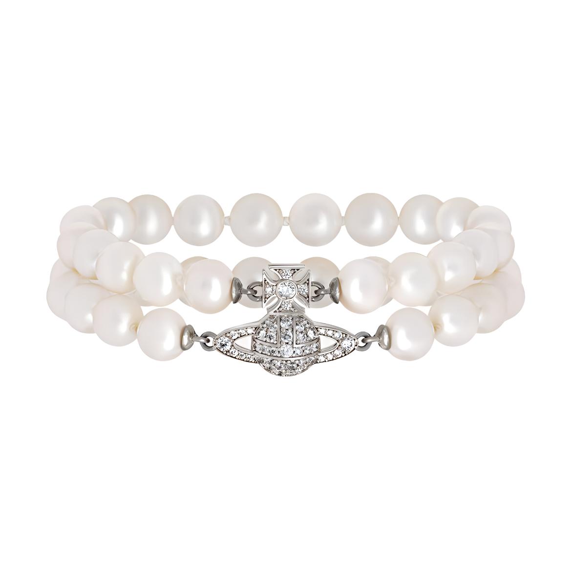 (Women) Vivienne Westwood Graziella Pearl Bracelet Silver  Jewelry. 6103006A02P132P132