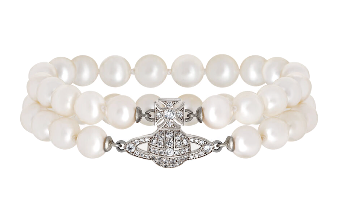 (Women) Vivienne Westwood Graziella Pearl Bracelet Silver  Jewelry. 6103006A02P132P132 圖 2