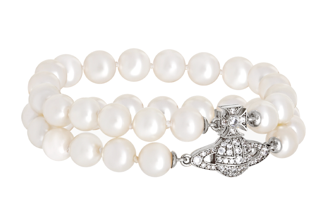 (Women) Vivienne Westwood Graziella Pearl Bracelet Silver  Jewelry. 6103006A02P132P132 圖 3