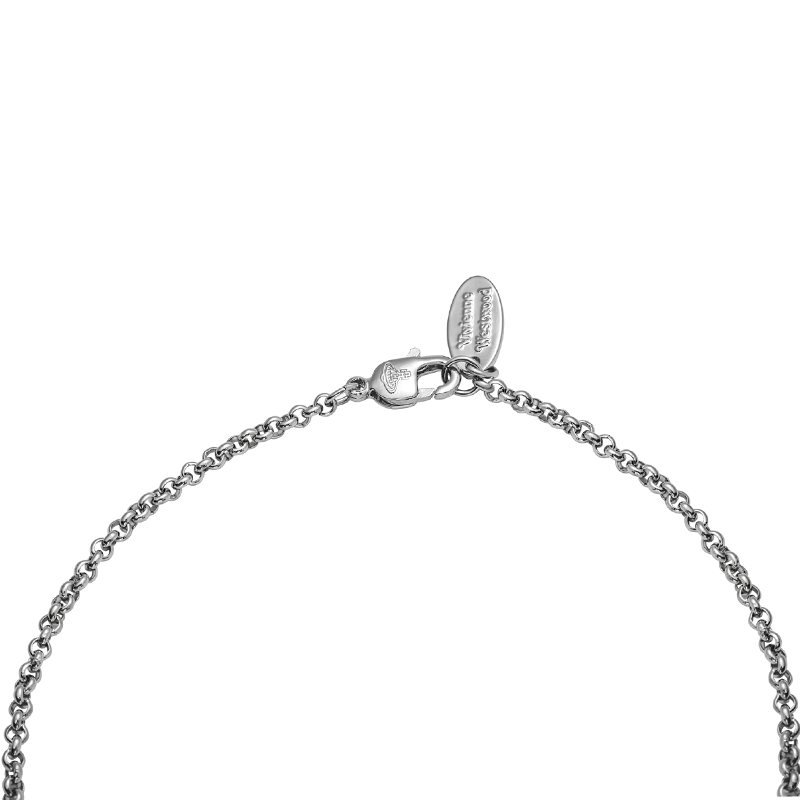 Purchase (W) Vivienne Westwood Kalung Perak Hati Kristal Wanita. ARIELLA