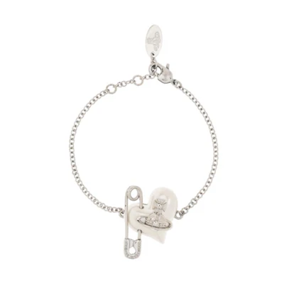 (Women) Vivienne Westwood Heart Design Bracelet - Silver 6102021A-02P103-IM