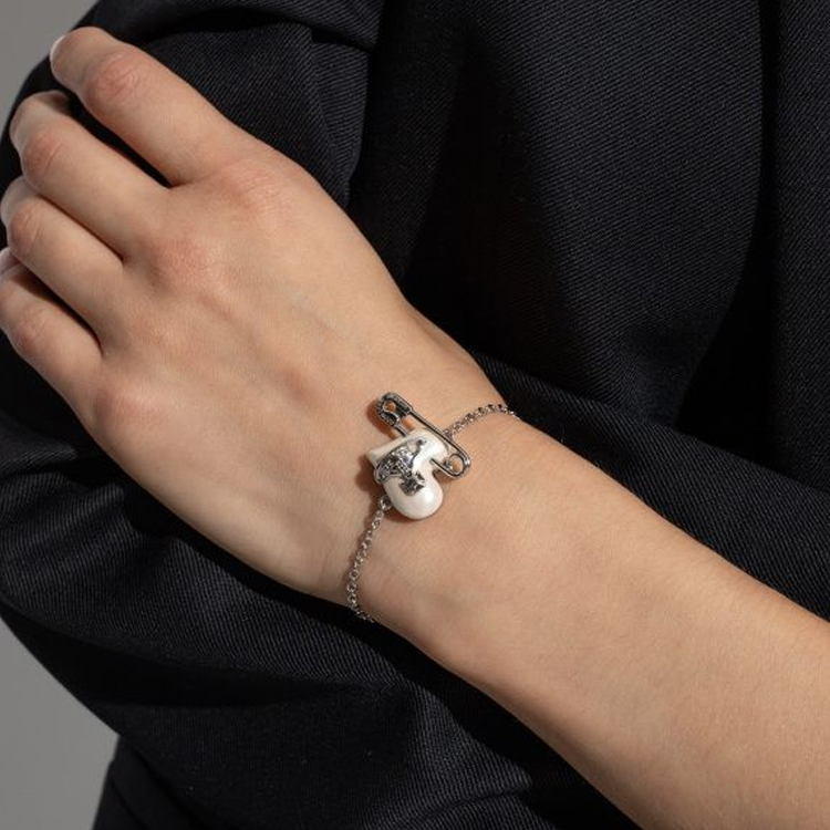 (Women) Vivienne Westwood Heart Design Bracelet -  Silver 6102021A-02P103-IM 圖 3