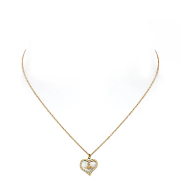 (Women) Vivienne Westwood Heart Design Brass Necklace Gold Women’s Accessory 8050889847540