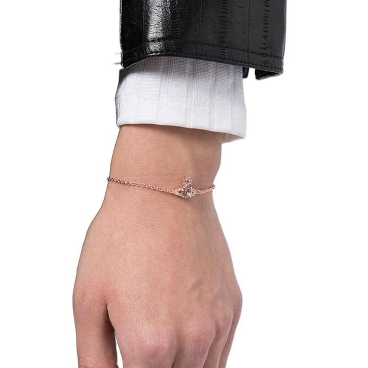 Lookbook (W) 薇薇安西木 Ismene 手鍊玫瑰石英土星吊飾玫瑰金手鍊 6102016002G287