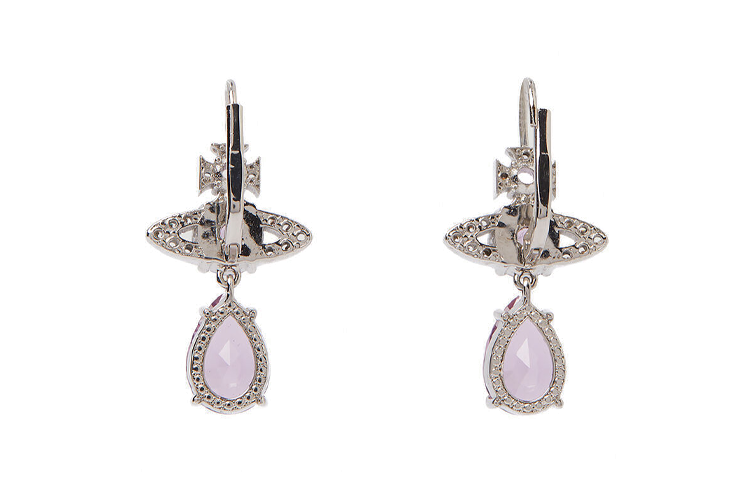 (Women) Vivienne Westwood Ismene Mermaid Tear Crystal Orb Drop Earrings Purple 62020110-02P271-IM 圖 3