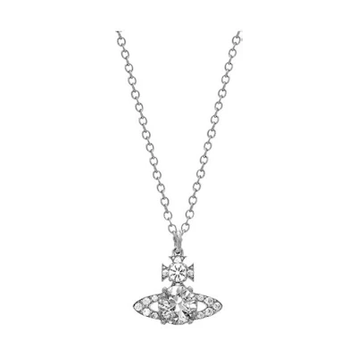 (Women) Vivienne Westwood Ismene Pendant Necklace Silver Saturn Charm for Women. 6302033902P102P102