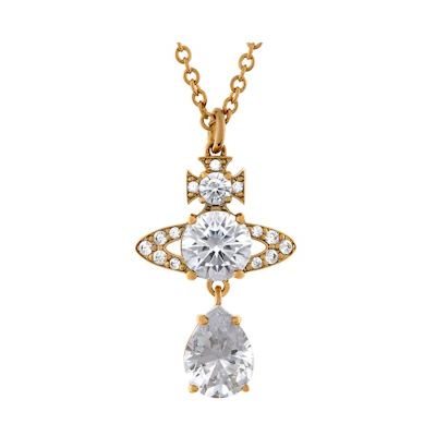 (Women) Vivienne Westwood ISMENE Saturn Pendant Gold Necklace for Women - Gold. 63020302-02R102-IM
