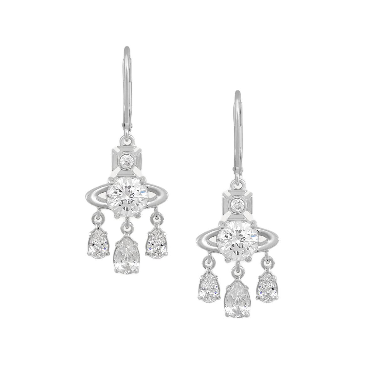 Order (W) 薇薇安·魏斯伍德 Joaquina Saturn Dreamcatcher 淚滴銀色耳環 女款 8050889940357