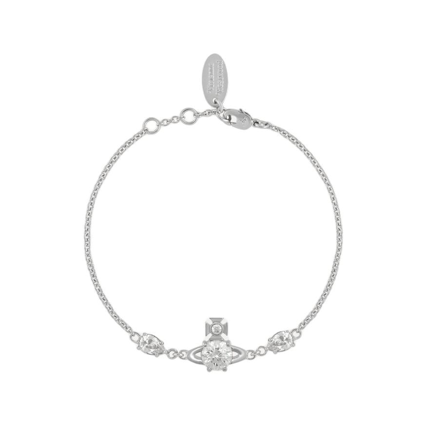 Order (W) Vivienne Westwood 女款Joaquina Saturn三重水晶手鍊銀色款 8050889940616