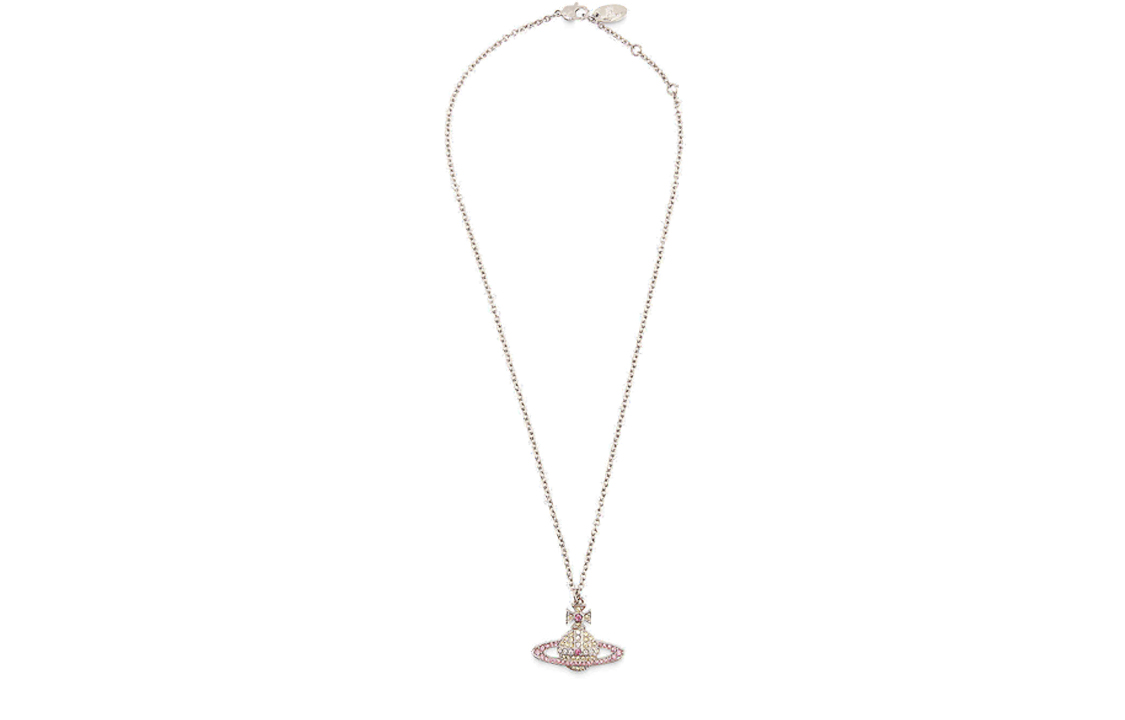 (Women) Vivienne Westwood KIKA Crystal Brass Pendant Necklace for Women - Silver. 63020094-02P307-CN 圖 3