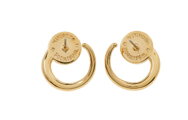 (Women) Vivienne Westwood Logo Brass Earrings  Gold/White. 6203006IR107 圖 3