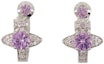 Lookbook (W) 薇薇安·魏斯伍德 徽標耳環 - 銀色/紫色 6203005602P271