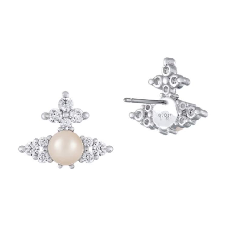 (Women) Vivienne Westwood Logo Pattern Earrings -  Silver 6201034Y02P373 圖 3