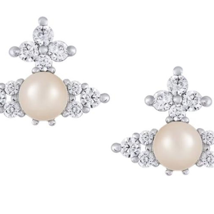 (Women) Vivienne Westwood Logo Pattern Earrings -  Silver 6201034Y02P373 圖 4