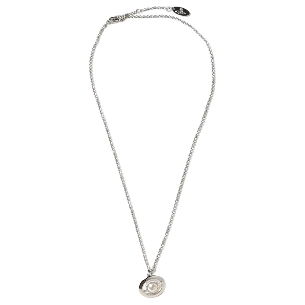 (Women) Vivienne Westwood Logo Pendant Necklace -  Silver. 6302032102P113 圖 2