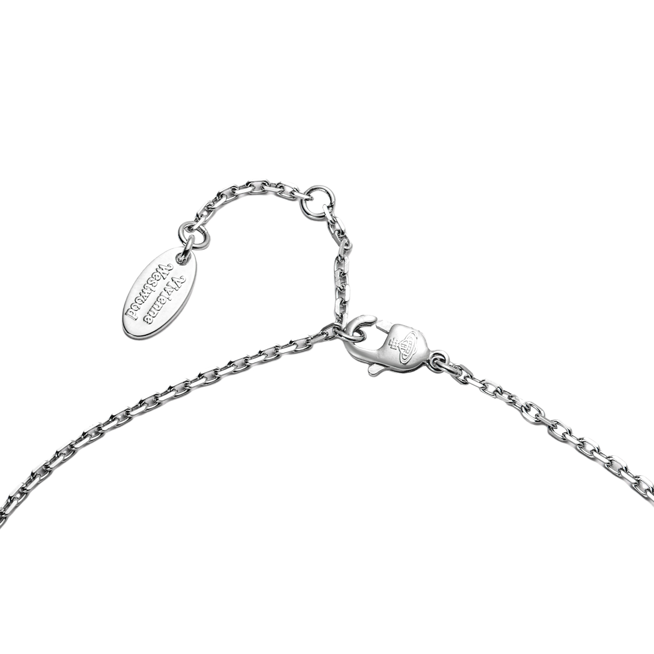 (Women) Vivienne Westwood Lucrece Crystal Pin Design Brass Necklace Silver . 6302029102P102P102 圖 5