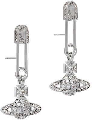 (W) 薇薇安·魏斯伍德 Lucrece 水晶別針銀色耳環 女款 6203004302P102P102 Buy (W) 薇薇安·魏斯伍德 Lucrece 水晶別針銀色耳環 女款 6203004302P102P102