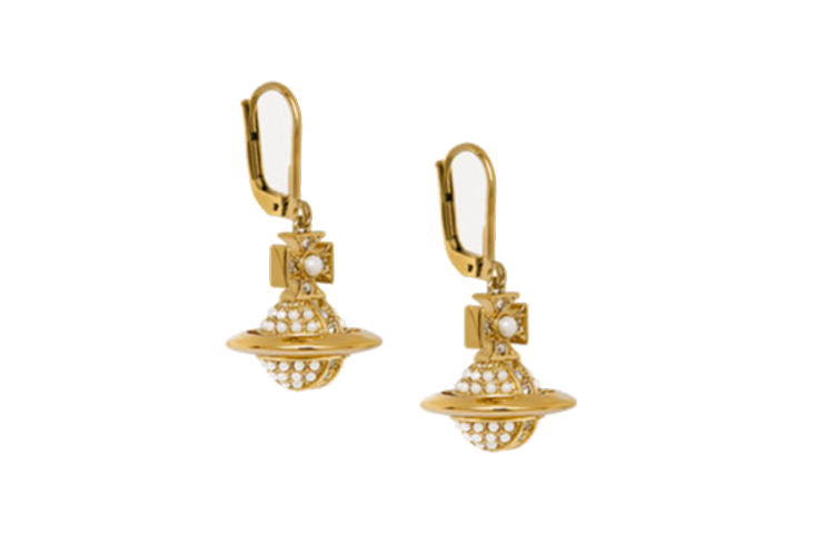 Lookbook (W) 薇薇安·魏斯伍德 Luzia Orb 金色珍珠垂墜耳環 女款 6202015502R656R656