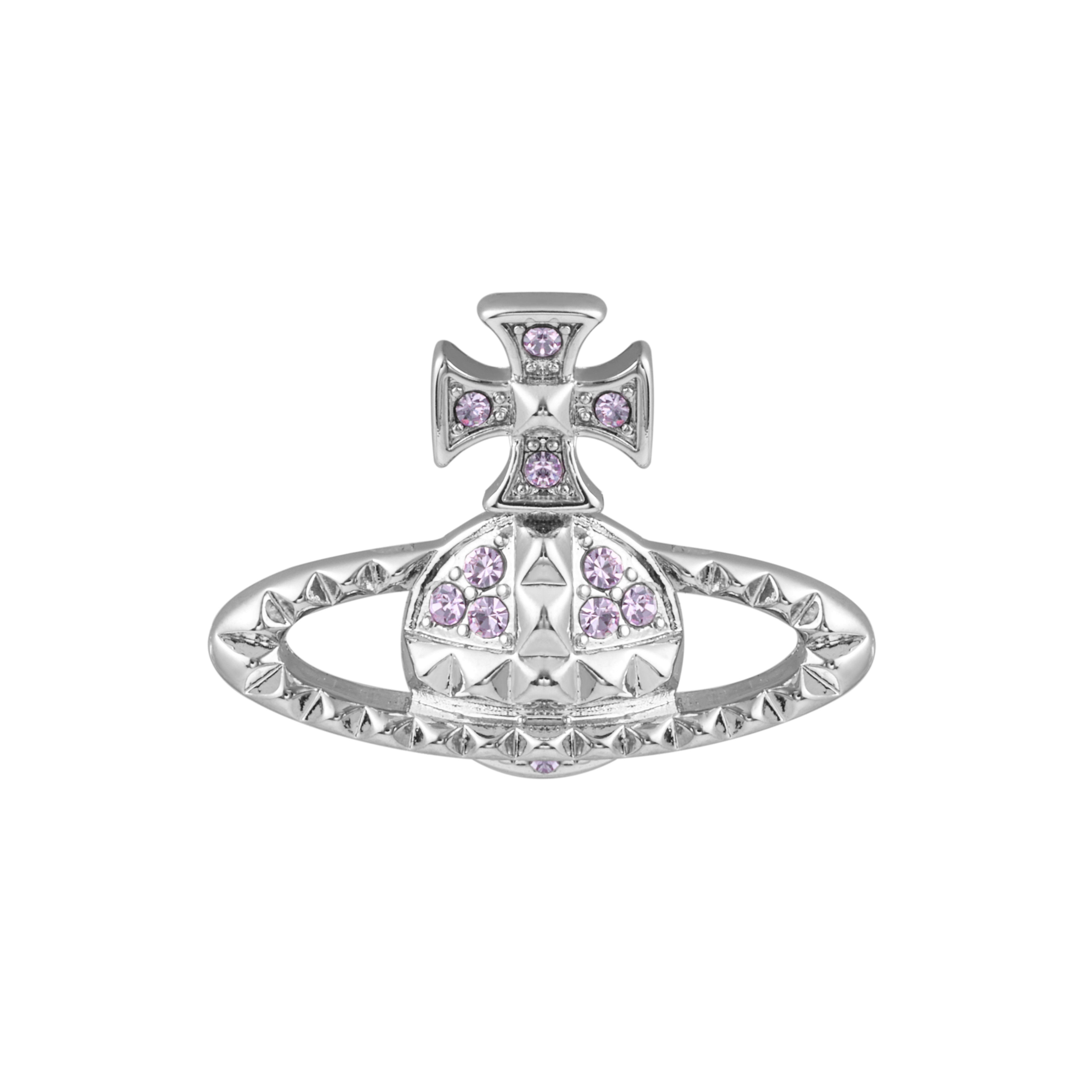 (Women) Vivienne Westwood Mayfair Bas Relief Saturn Stud Earrings Silver/Lavender . 62010029-02W287-MY 圖 3