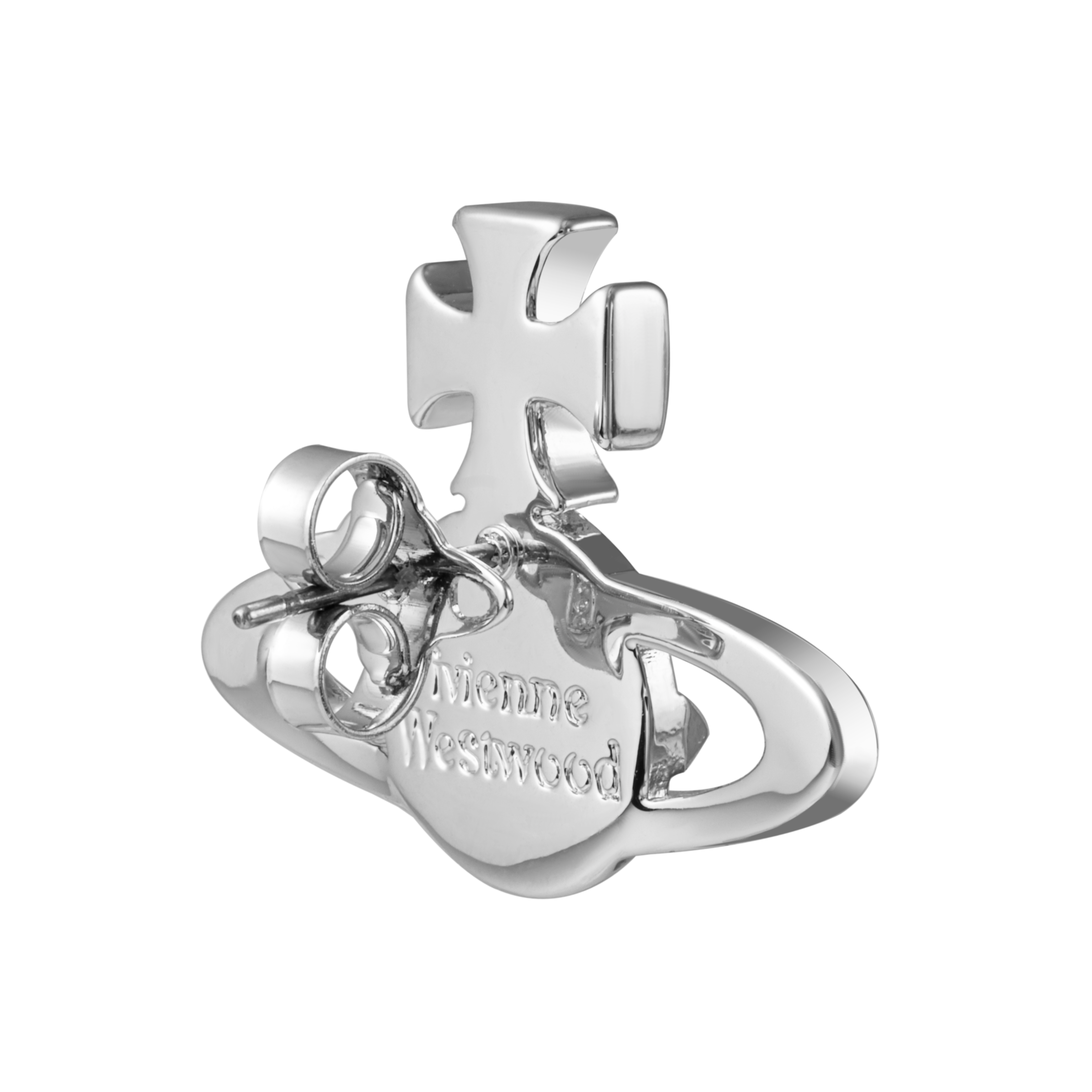 (Women) Vivienne Westwood Mayfair Bas Relief Saturn Stud Earrings Silver/Lavender . 62010029-02W287-MY 圖 5