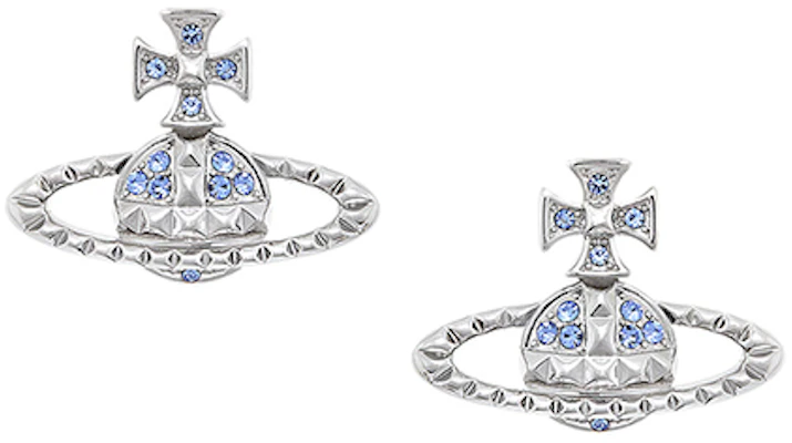 (W) 薇薇安·韦斯特伍德 Mayfair Orb蓝宝石银色女士耳钉饰品 62010029-02W388 Lookbook (W) 薇薇安·韦斯特伍德 Mayfair Orb蓝宝石银色女士耳钉饰品 62010029-02W388