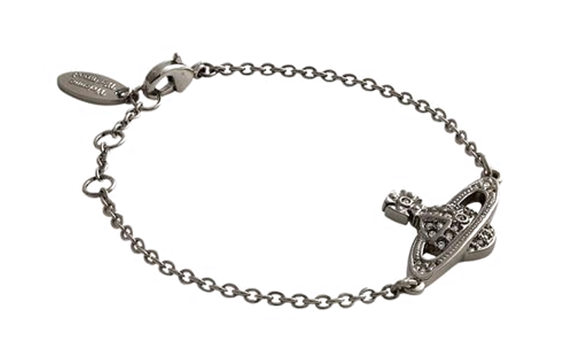(Women) Vivienne Westwood Mini Bas Relief Chain Bracelet Gunmetal 61020051S108S108 圖 3