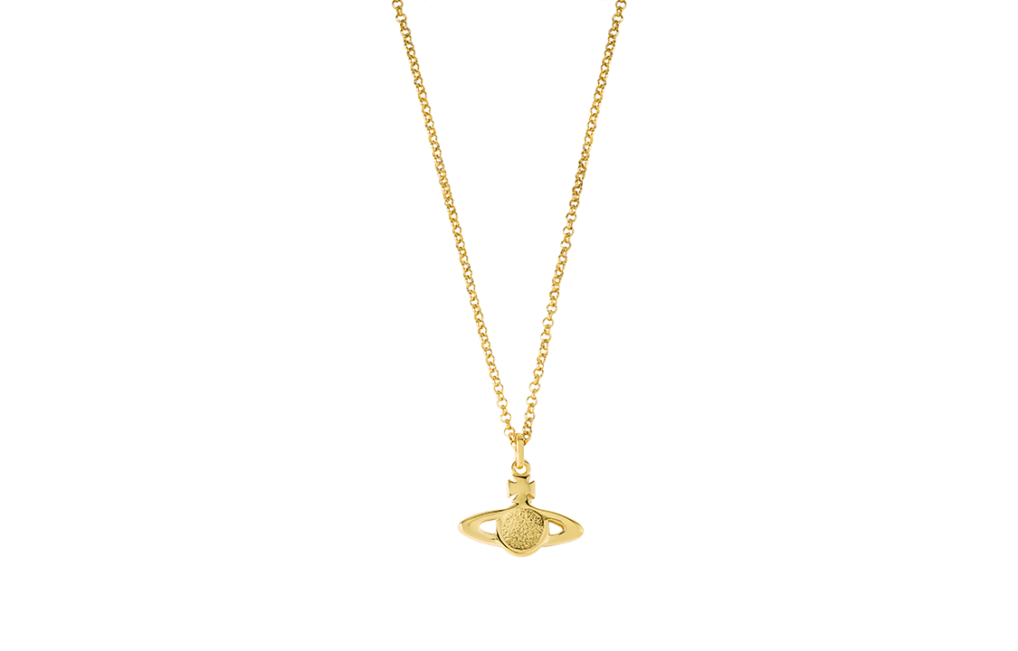 (Women) Vivienne Westwood Mini Bas Relief Crystal Saturn Necklace Gold for Women. 63020086-R121-CNR121 圖 3