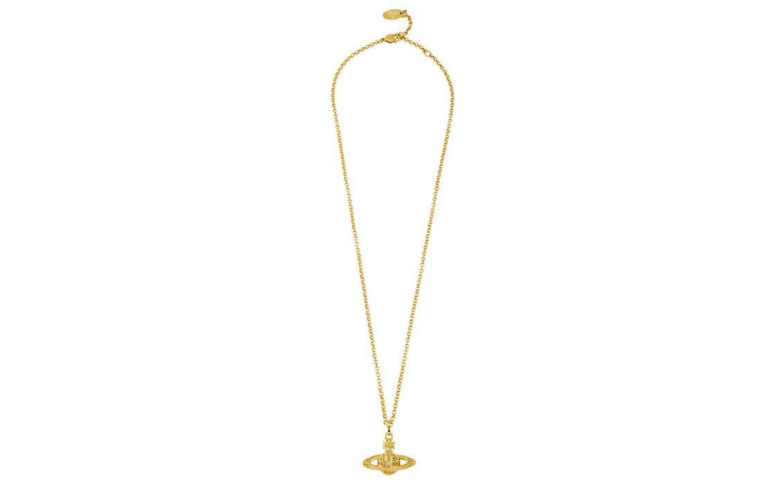 (Women) Vivienne Westwood Mini Bas Relief Crystal Saturn Necklace Gold for Women. 63020086-R121-CNR121 圖 4