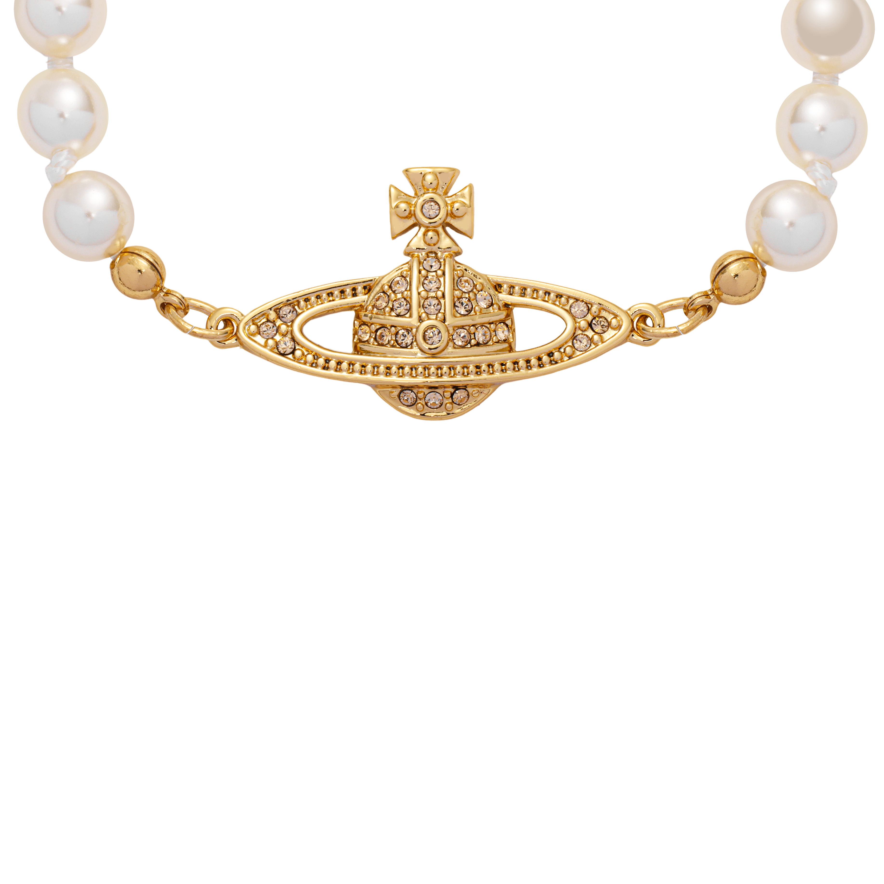(Women) Vivienne Westwood Mini Bas Relief Pearl Bracelet Women’s Gold. 61030001-R122-CN 圖 3