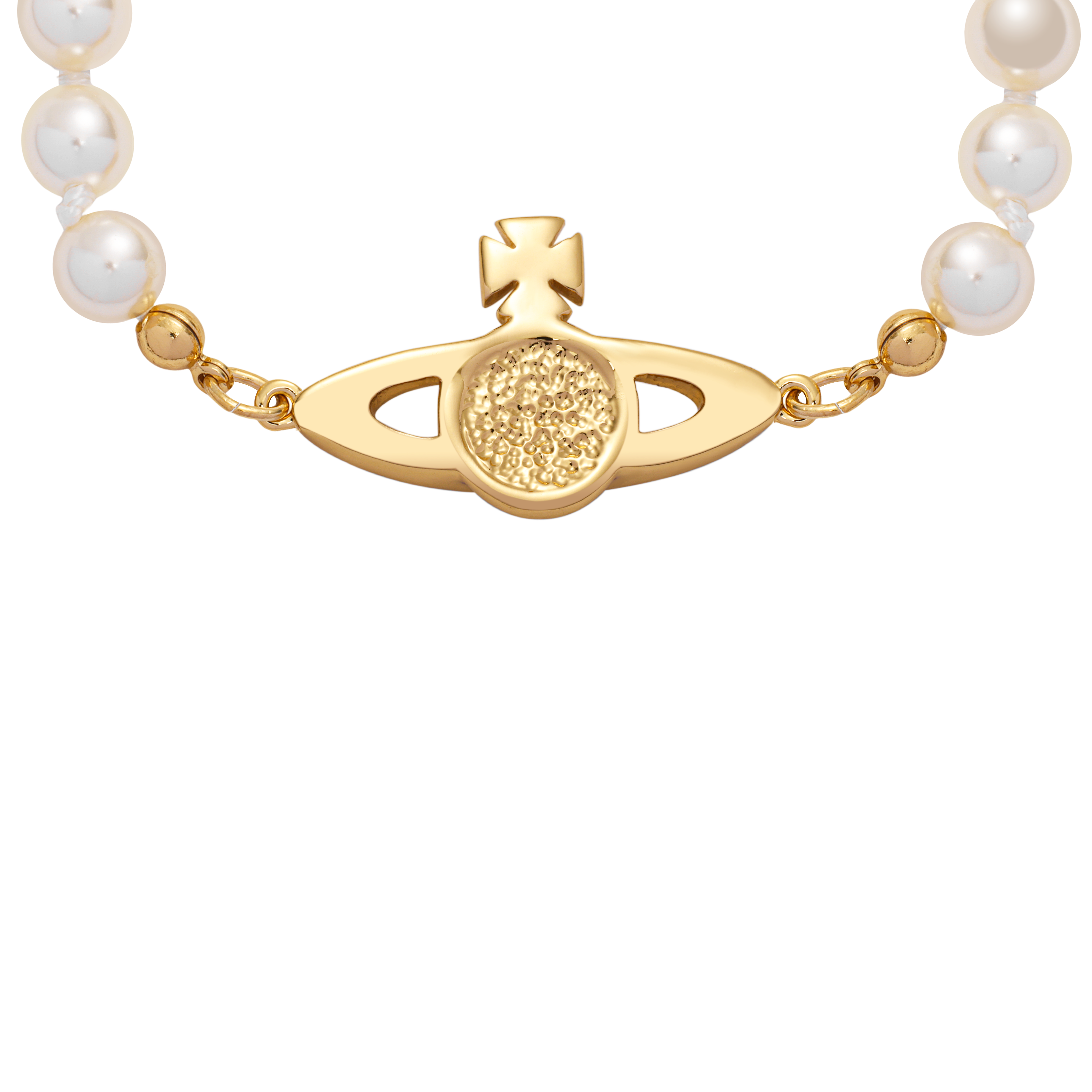 (Women) Vivienne Westwood Mini Bas Relief Pearl Bracelet Women’s Gold. 61030001-R122-CN 圖 4