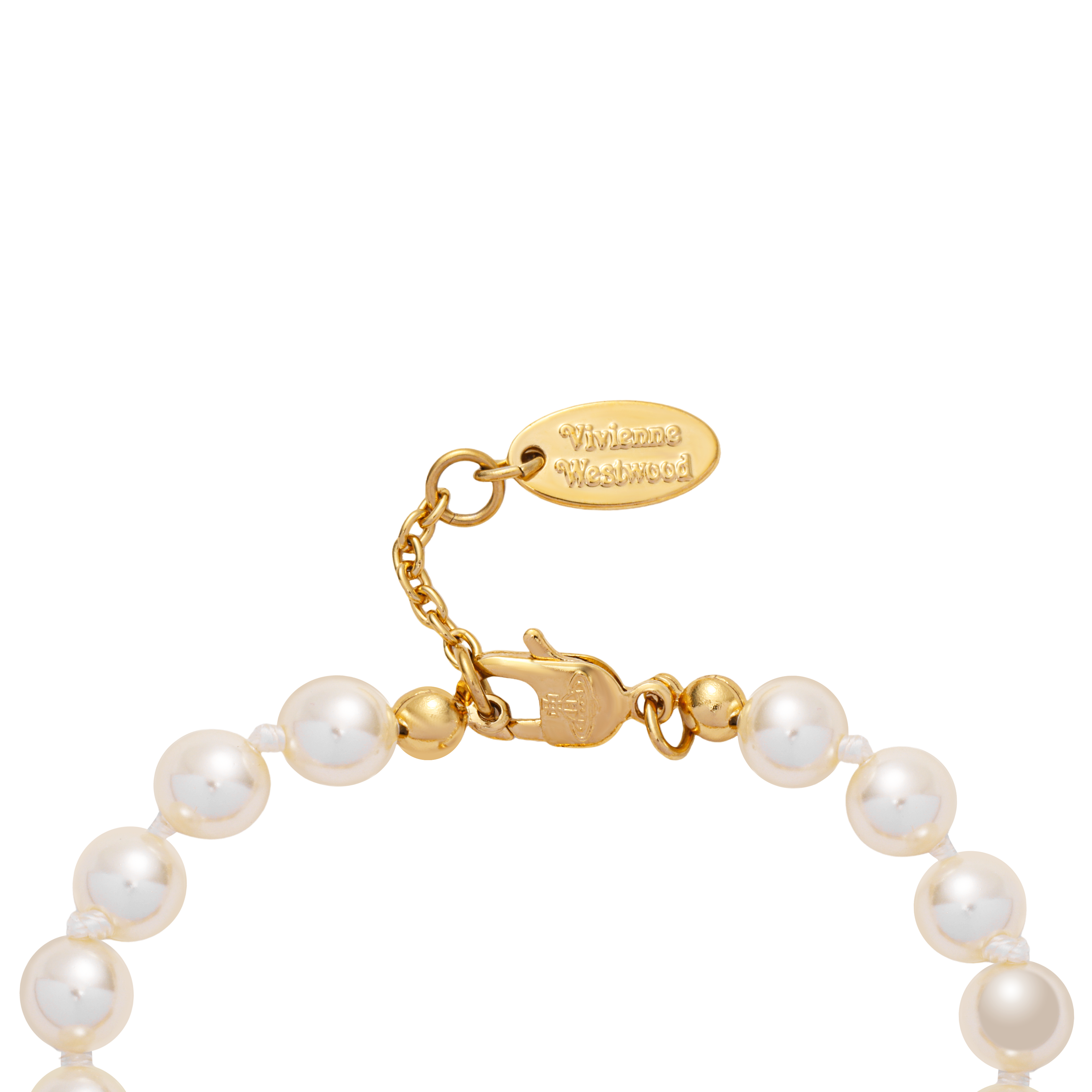 (Women) Vivienne Westwood Mini Bas Relief Pearl Bracelet Women’s Gold. 61030001-R122-CN 圖 5