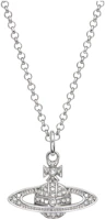 (Women) Vivienne Westwood Mini Bas Relief Planet Pendant Necklace Silver for Women 63020086-w110-cn (Women) Vivienne Westwood Mini Bas Relief Planet Pendant Necklace Silver for Women 63020086-w110-cn
