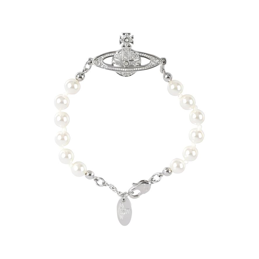 (Women) Vivienne Westwood Mini Bas Relief Silver Bracelet for Women. 6103000102P131P131