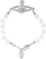 (Women) Vivienne Westwood Mini Bas Relief Silver Bracelet for Women. 6103000102P131P131 (Women) Vivienne Westwood Mini Bas Relief Silver Bracelet for Women. 6103000102P131P131