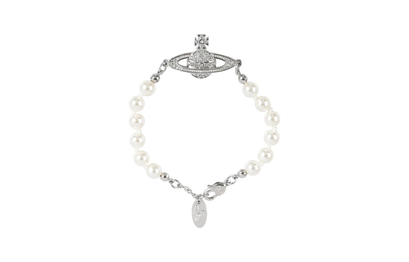 Order (W) 薇薇安·魏斯特伍德迷你浮雕銀手鍊 女款 6103000102P131P131