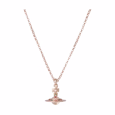 (Women) Vivienne Westwood Mini Saturn Orb Pendant Rose Gold for Women. 63020098G002G002