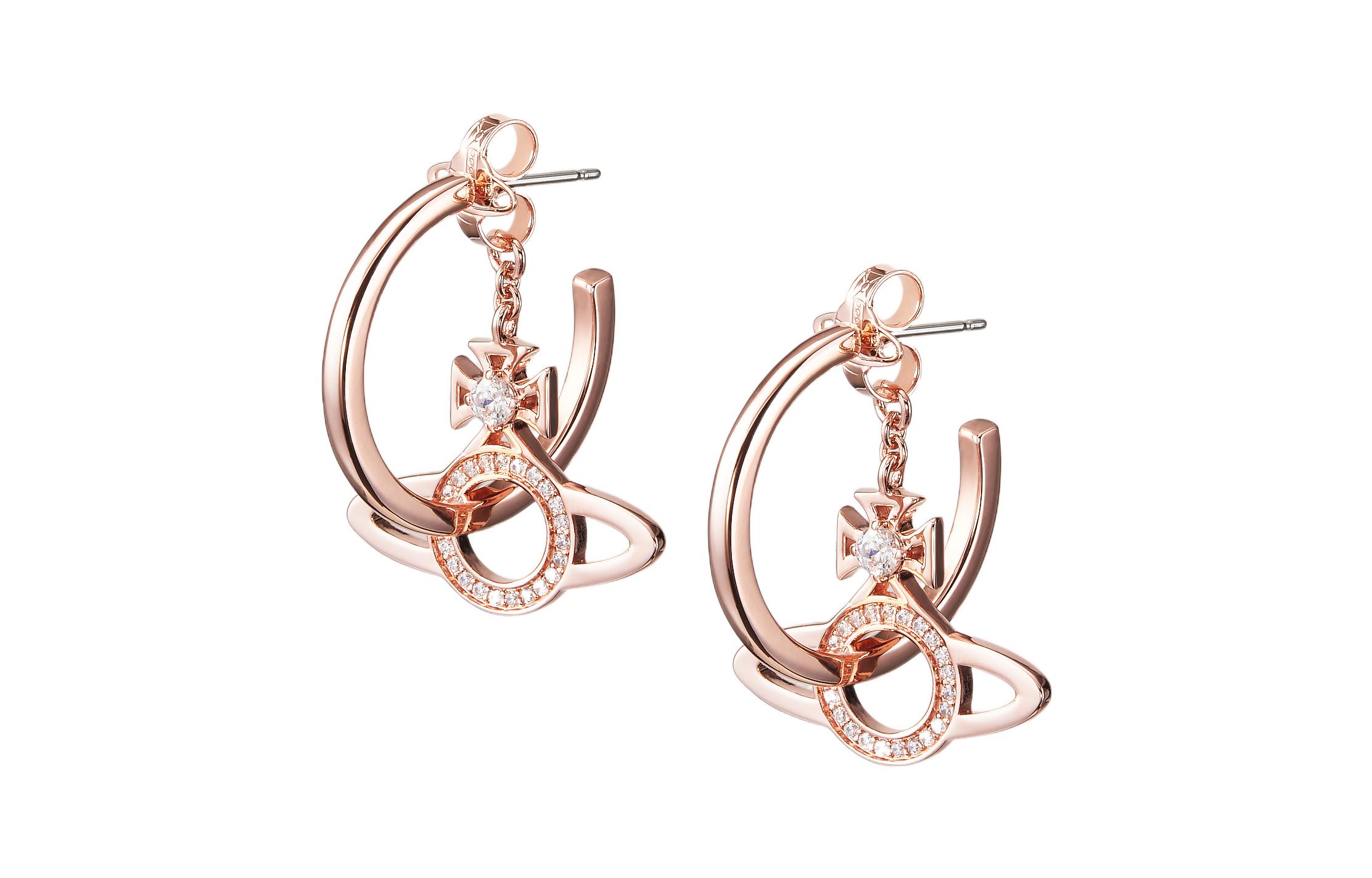 (Women) Vivienne Westwood Miranda Saturn Crystal Earrings  Multicolor 505136880 圖 6