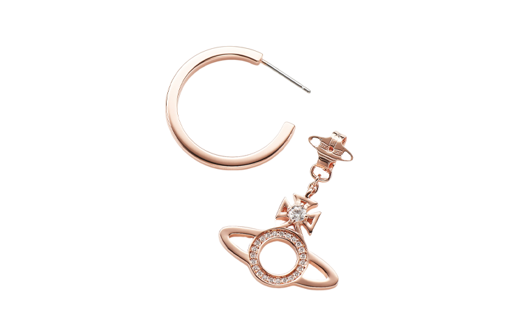 (Women) Vivienne Westwood Miranda Saturn Crystal Earrings  Multicolor 505136880 圖 7