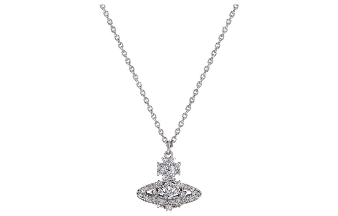 (Women) Vivienne Westwood Narcissa Crystal Saturn Pendant 925 Silver Necklace Silver. 6302038B01P102P102 圖 2
